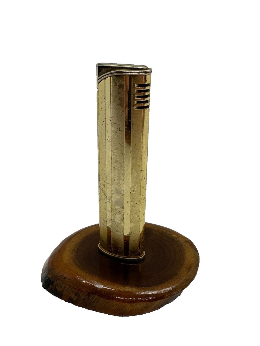 Vintage Colibri Japan Gold Tone Slim Butane Lighter Sparks Untested